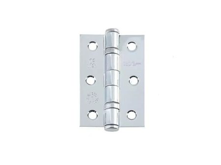 1 Pair of Jedo 76x50x2mm Polished Chrome ball bearing hinge Grade 7 Online Hot Sale