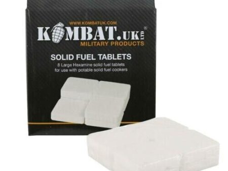 Kombat UK Large Hexamine Solid Fuel Tablets X 8 For Portable Solid Fuel Cookers on Sale