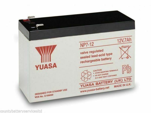 GENUINE YUASA 12 VOLT 7AH BURGLAR ALARM BATTERY RECHARGEABLE BATTERY (12V 7AH ) For Cheap