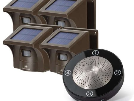 1 2 Mile Solar Driveway Alarm Motion sensor Wireless Motion Alert Sale